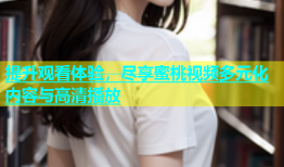 提升观看体验，尽享蜜桃视频多元化内容与高清播放