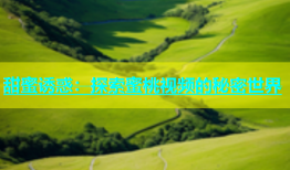 甜蜜诱惑：探索蜜桃视频的秘密世界