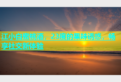 江小白蜜桃酒，23度的果味诱惑，畅享社交新体验