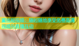 蜜桃短视频：随时随地享受免费高清视频与直播互动