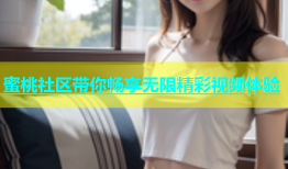 蜜桃社区带你畅享无限精彩视频体验