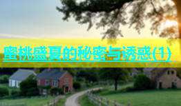 蜜桃盛夏的秘密与诱惑(1)