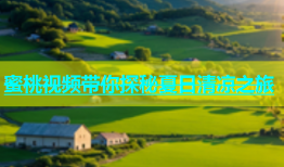 蜜桃视频带你探秘夏日清凉之旅