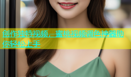 创作独特视频，蜜桃视频调色神器助你轻松上手