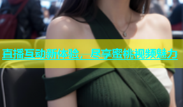 直播互动新体验，尽享蜜桃视频魅力