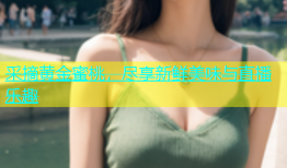 采摘黄金蜜桃，尽享新鲜美味与直播乐趣