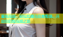蜜桃视频：轻松拍摄与创意剪辑，开启你的短视频之旅