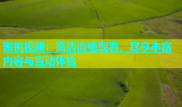 蜜桃视频：高清流畅观看，尽享丰富内容与互动体验