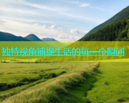 独特视角捕捉生活的每一个瞬间