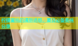 柠檬蜜桃的清新诱惑，夏日必备美味分享