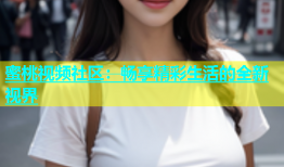 蜜桃视频社区：畅享精彩生活的全新视界